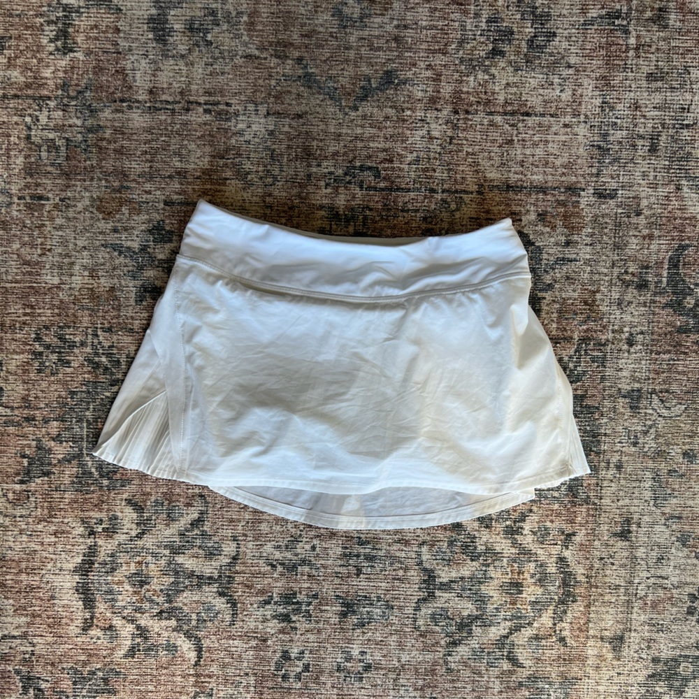 White Lululemon Tennis Skirt